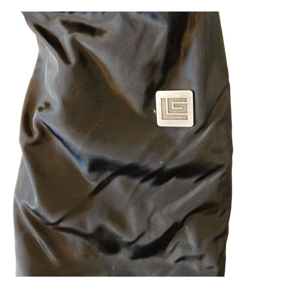 Guy Laroche Homme Puffer Winter Parka Jacket S Black Hooded Lined Long Sleeve - Picture 6 of 15